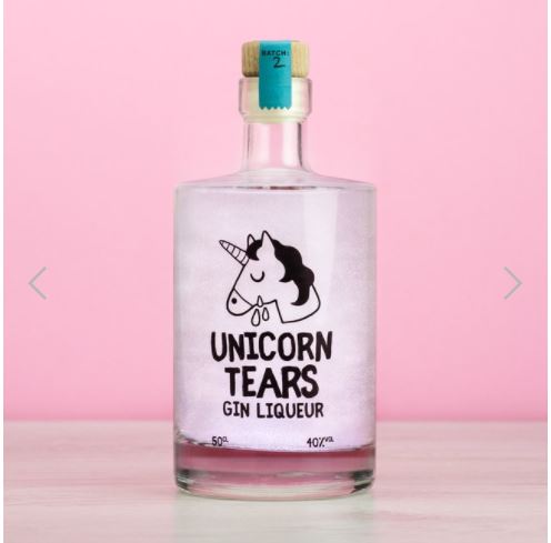 Unicorn tears gin - available from Firebox