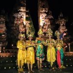 The Balinese Dancers from the Kecak Fire Dance Show in Junjungan Temple, near Ubud, Bali